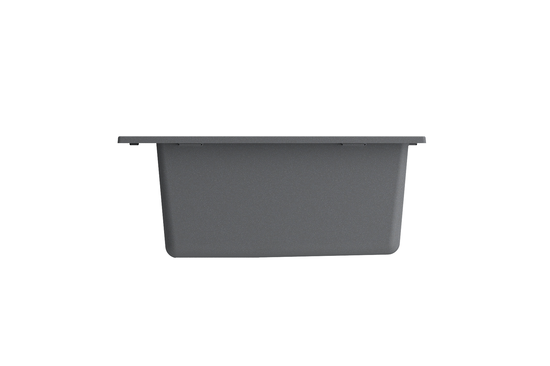 Campino Uno Dual Mount Granite Composite 24 in. Single Bowl Kitchen Sink with Strainer 1606