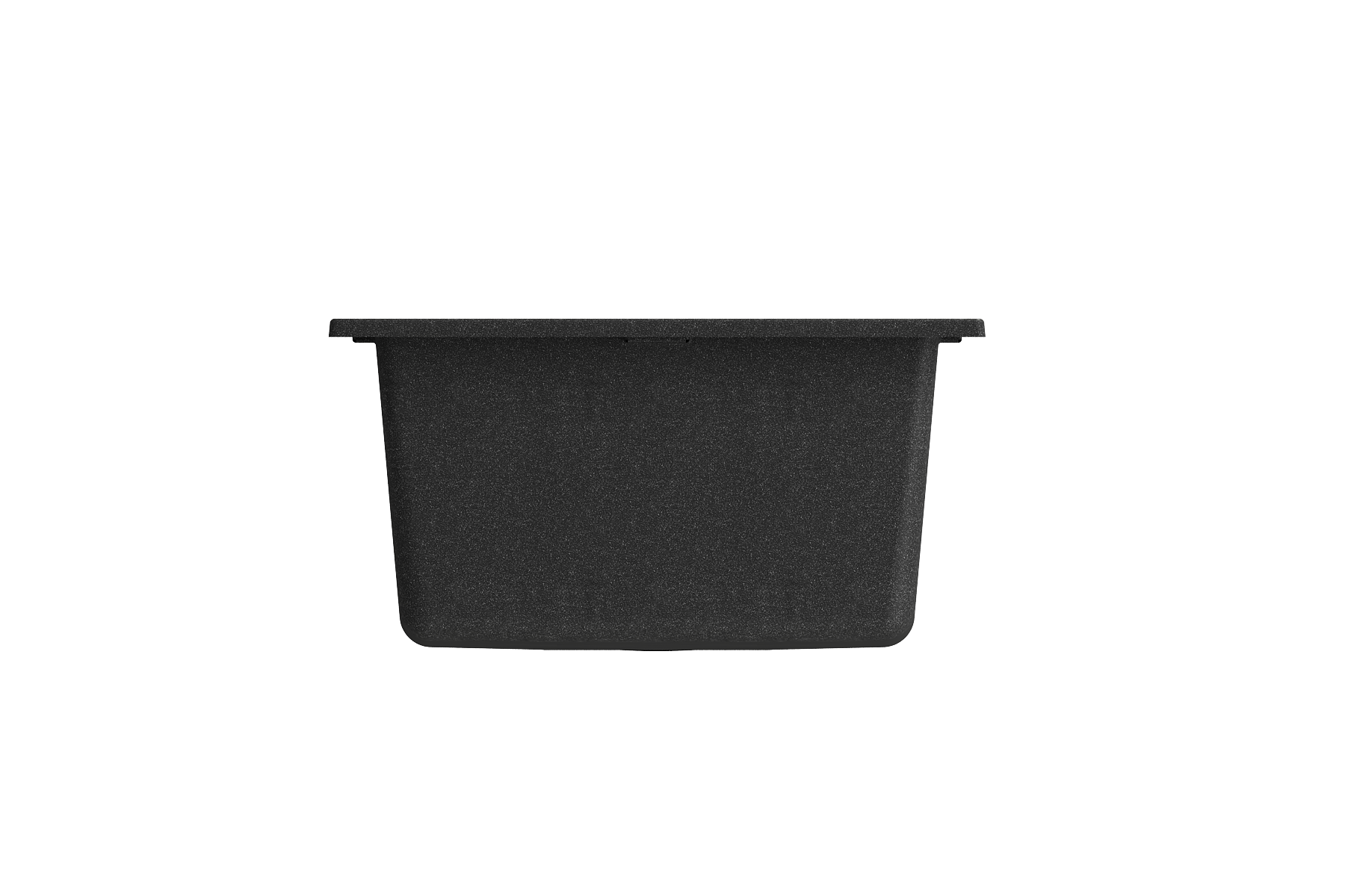 Campino Uno Dual Mount Granite Composite 16 in. Single Bowl Bar Sink with Strainer 1608