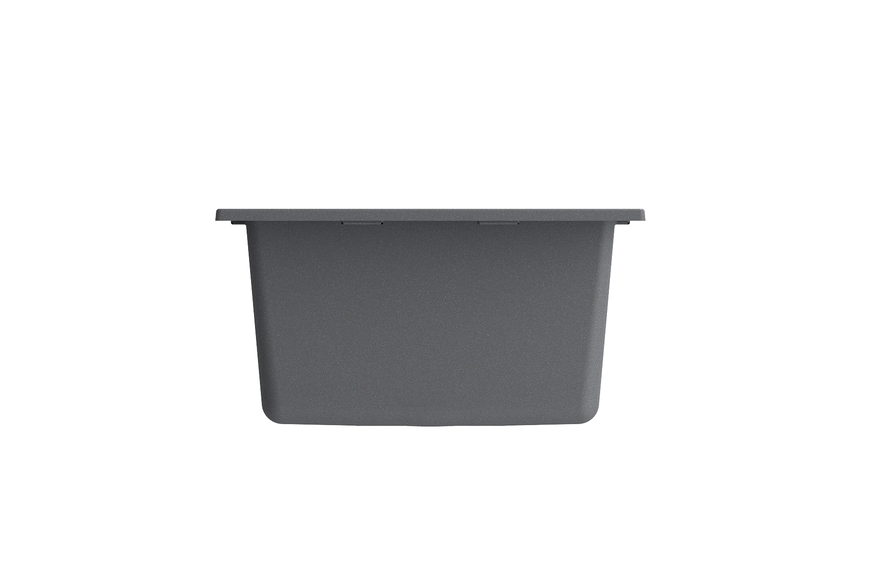 Campino Uno Dual Mount Granite Composite 16 in. Single Bowl Bar Sink with Strainer 1608