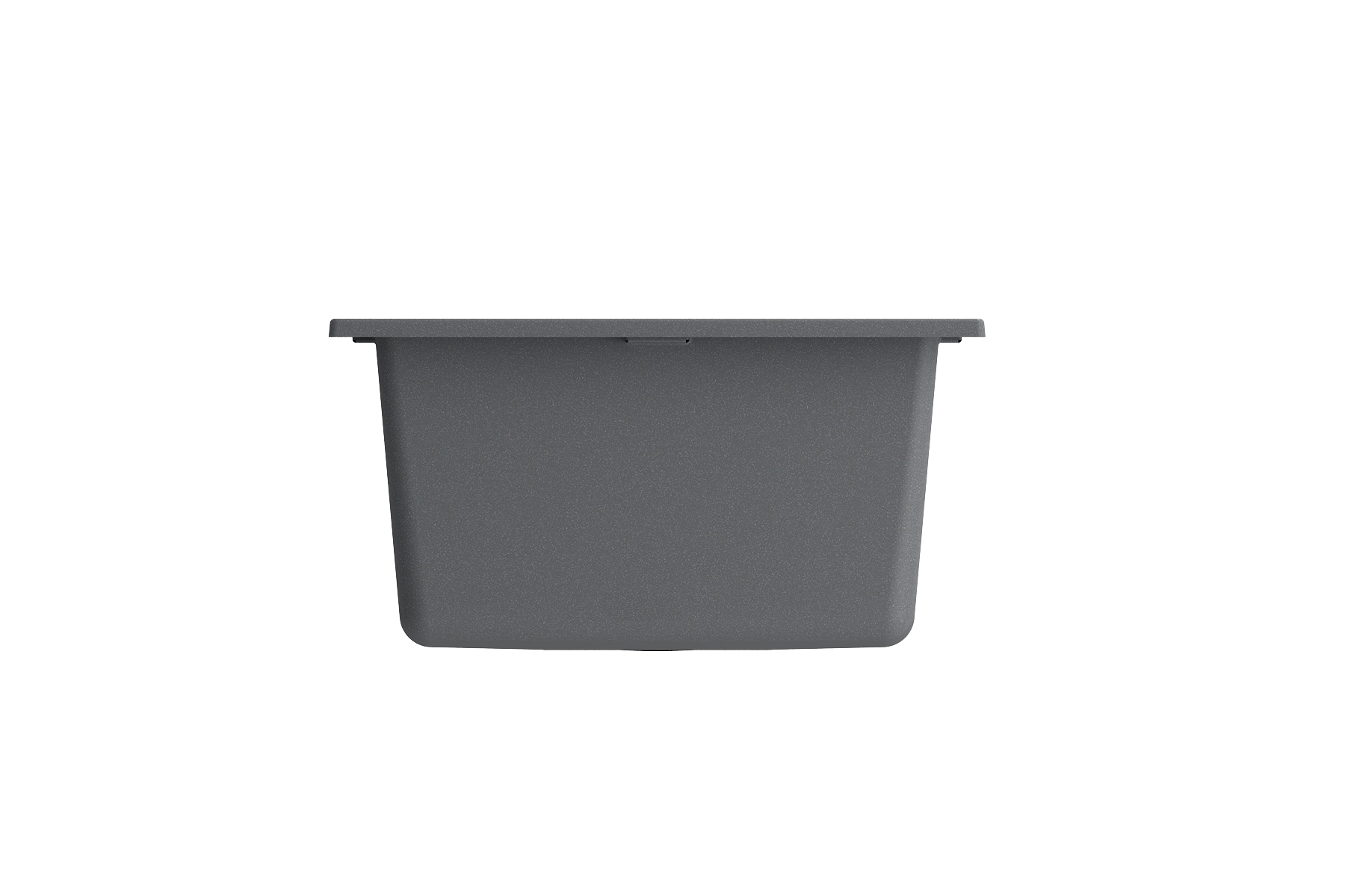 Campino Uno Dual Mount Granite Composite 16 in. Single Bowl Bar Sink with Strainer 1608
