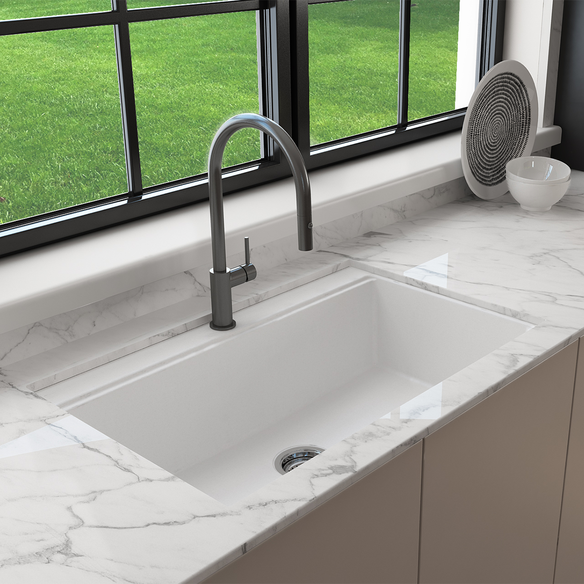 BAVENO LUX 34 Granite Workstation Sinks
