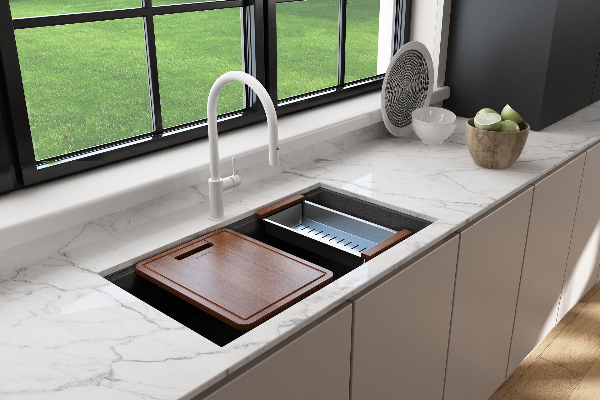 BAVENO LUX 34 Granite Workstation Sinks