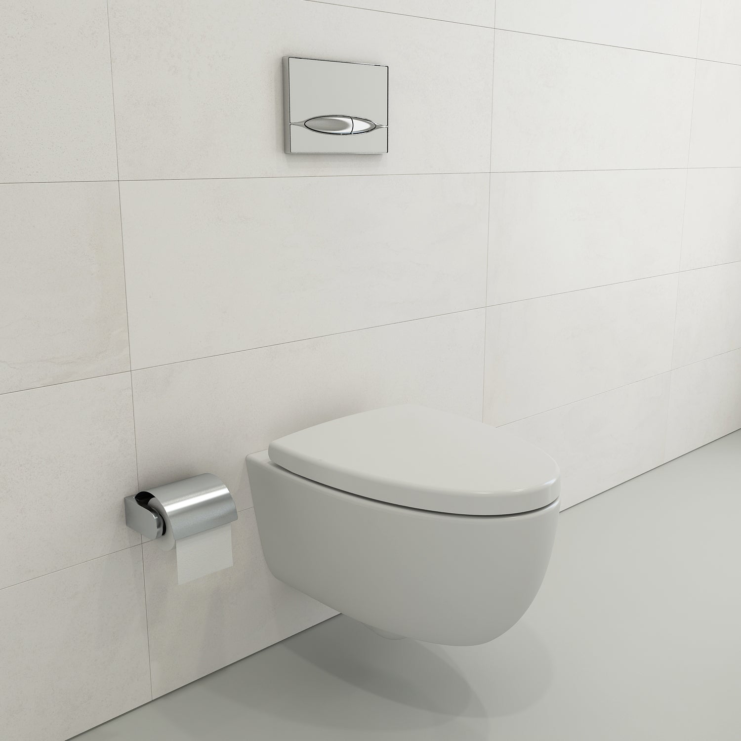 Milano Wall-hung Elongated Toilet Bowl White 1632