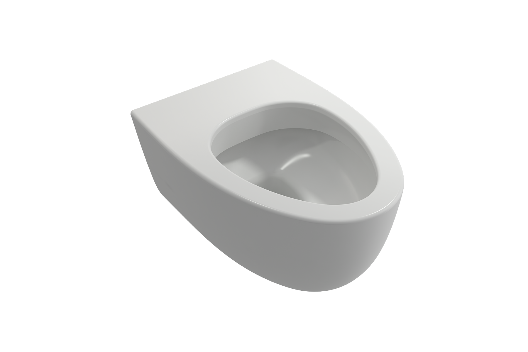 Milano Wall-hung Elongated Toilet Bowl White 1632