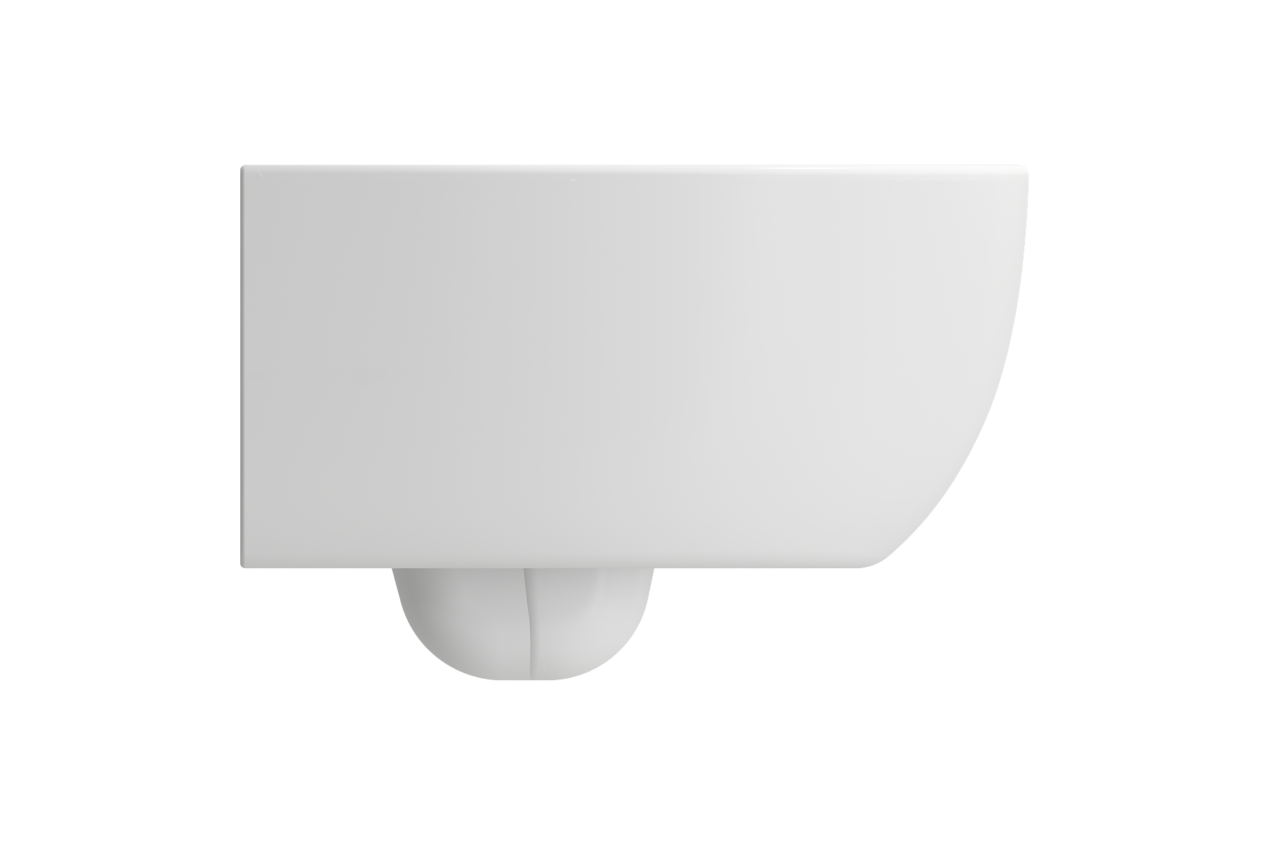 Milano Wall-hung Elongated Toilet Bowl White 1632