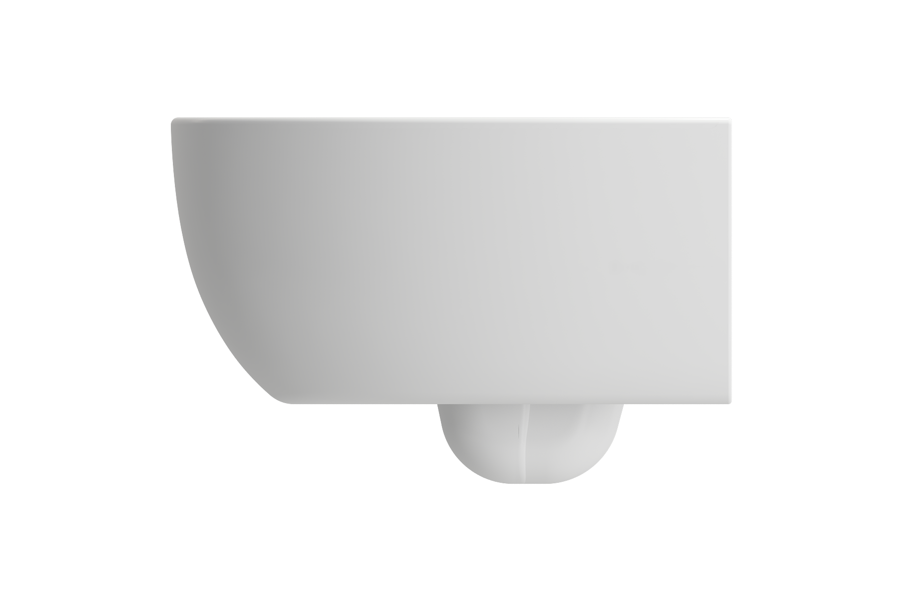 Milano Wall-hung Elongated Toilet Bowl White 1632