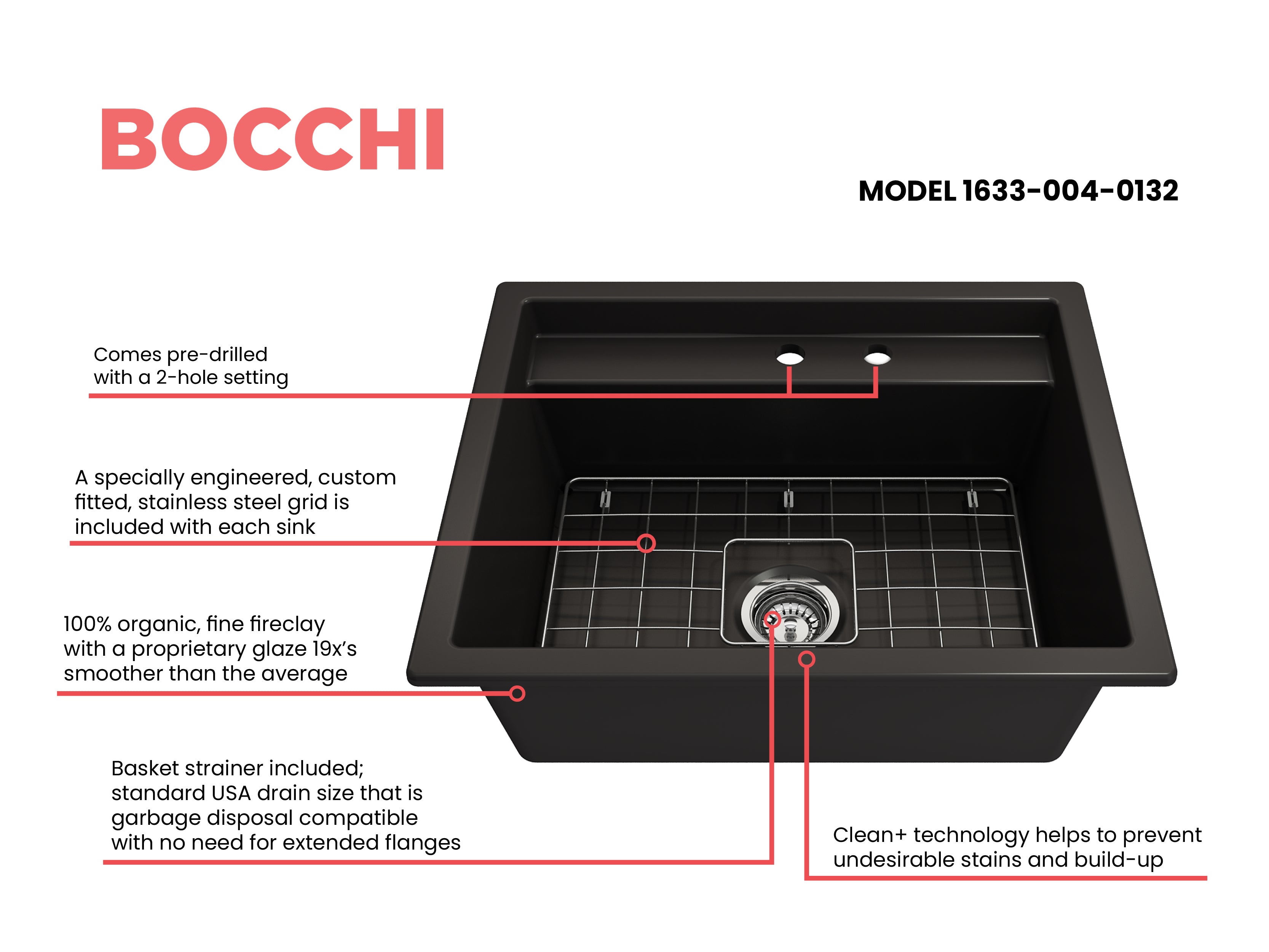 Baveno Hide-Away Workstation Fireclay 27 in. Single Bowl Kitchen Sink 3-hole with Accessories 1633