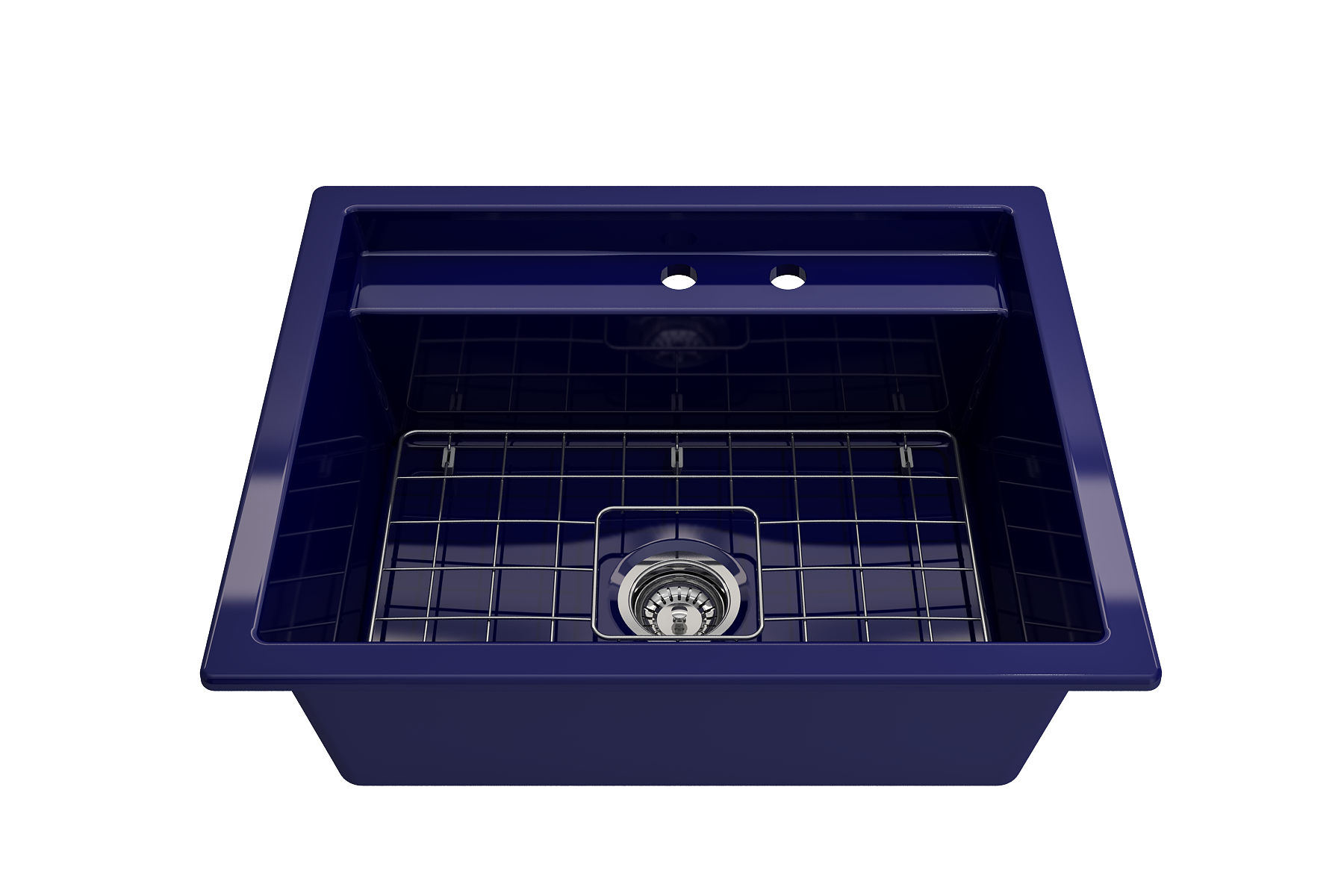 Baveno Hide-Away Workstation Fireclay 27 in. Single Bowl Kitchen Sink 3-hole with Accessories 1633