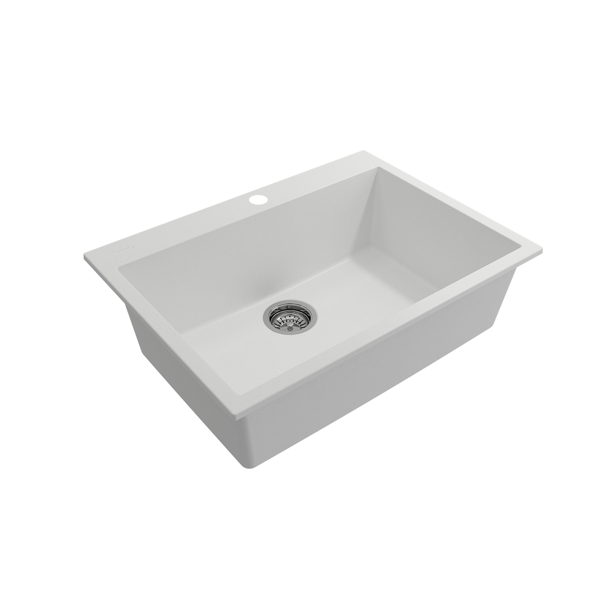 Campino Uno Dual-Mount 27 in. Single Bowl Granite Composite Kitchen Sink 1634