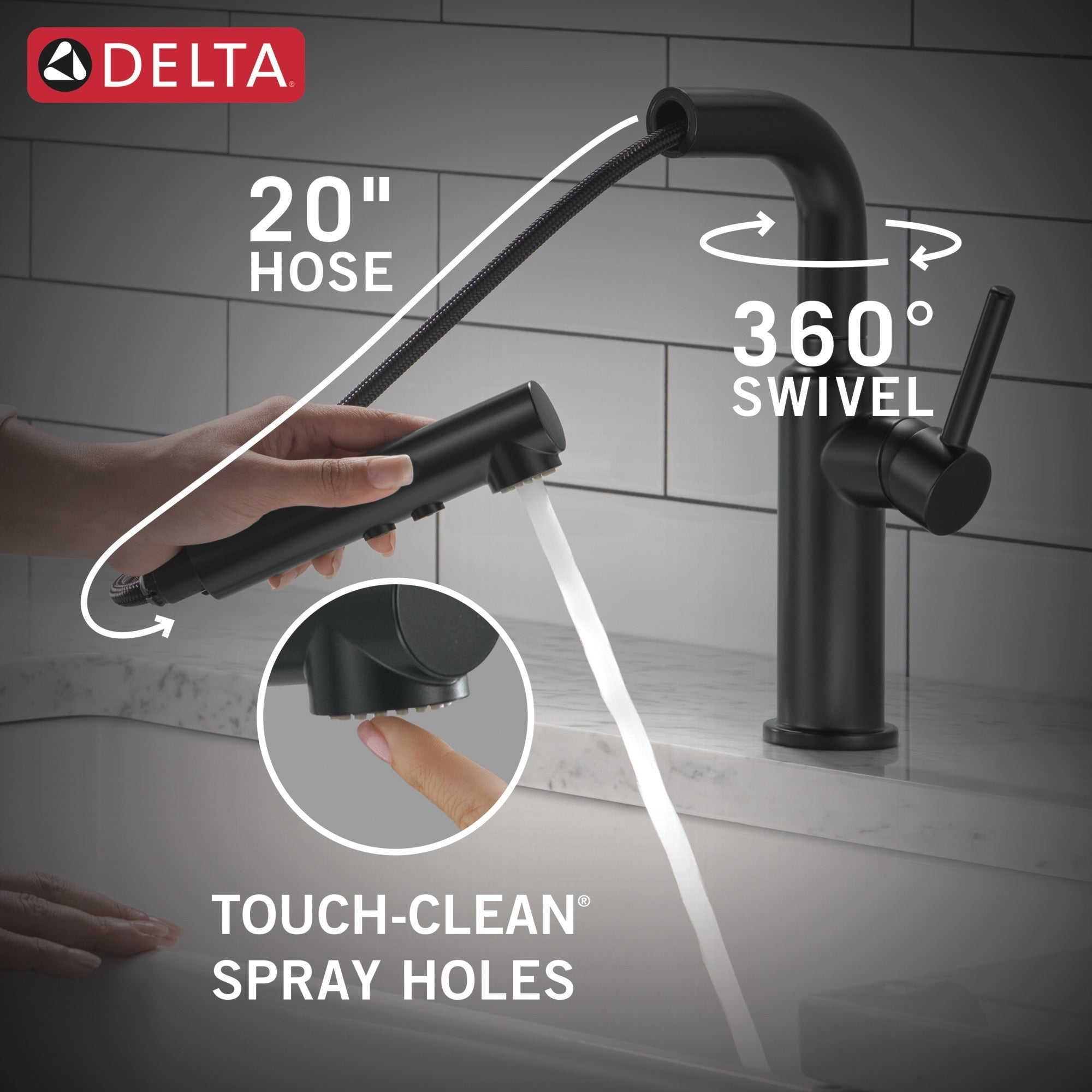 Delta Daneri™ Single Handle Pull-Out Kitchen Faucet