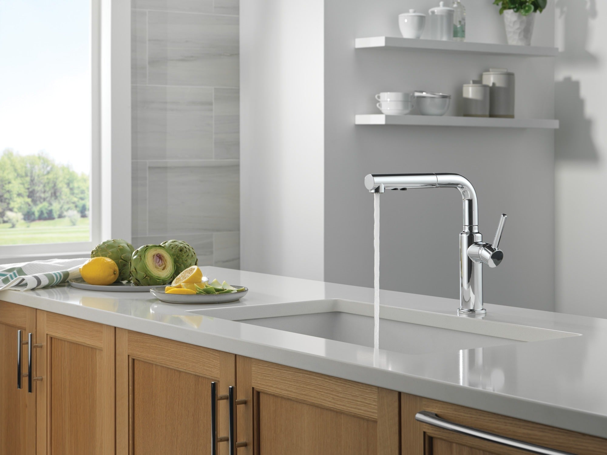 Delta Daneri™ Single Handle Pull-Out Kitchen Faucet