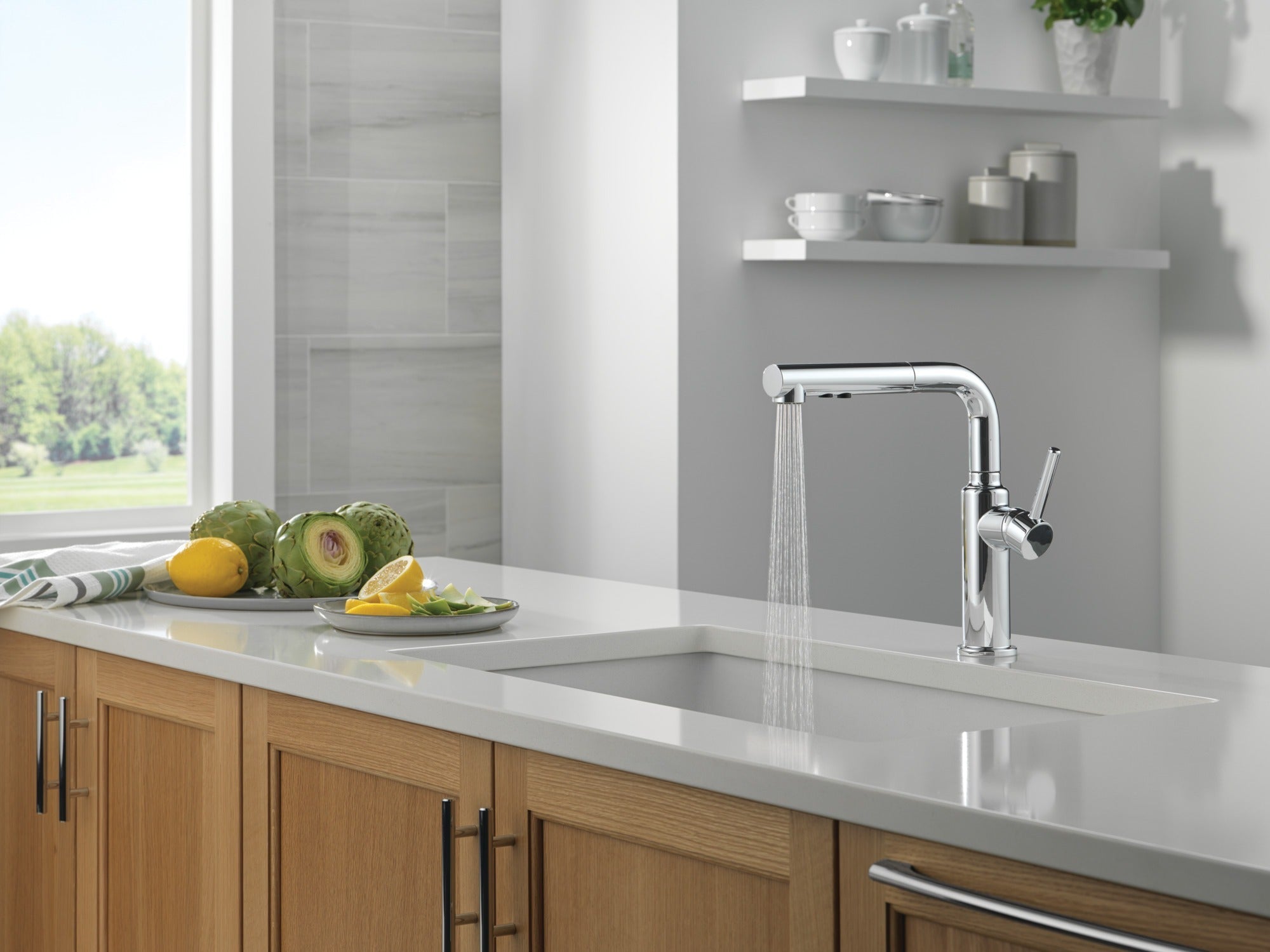 Delta Daneri™ Single Handle Pull-Out Kitchen Faucet