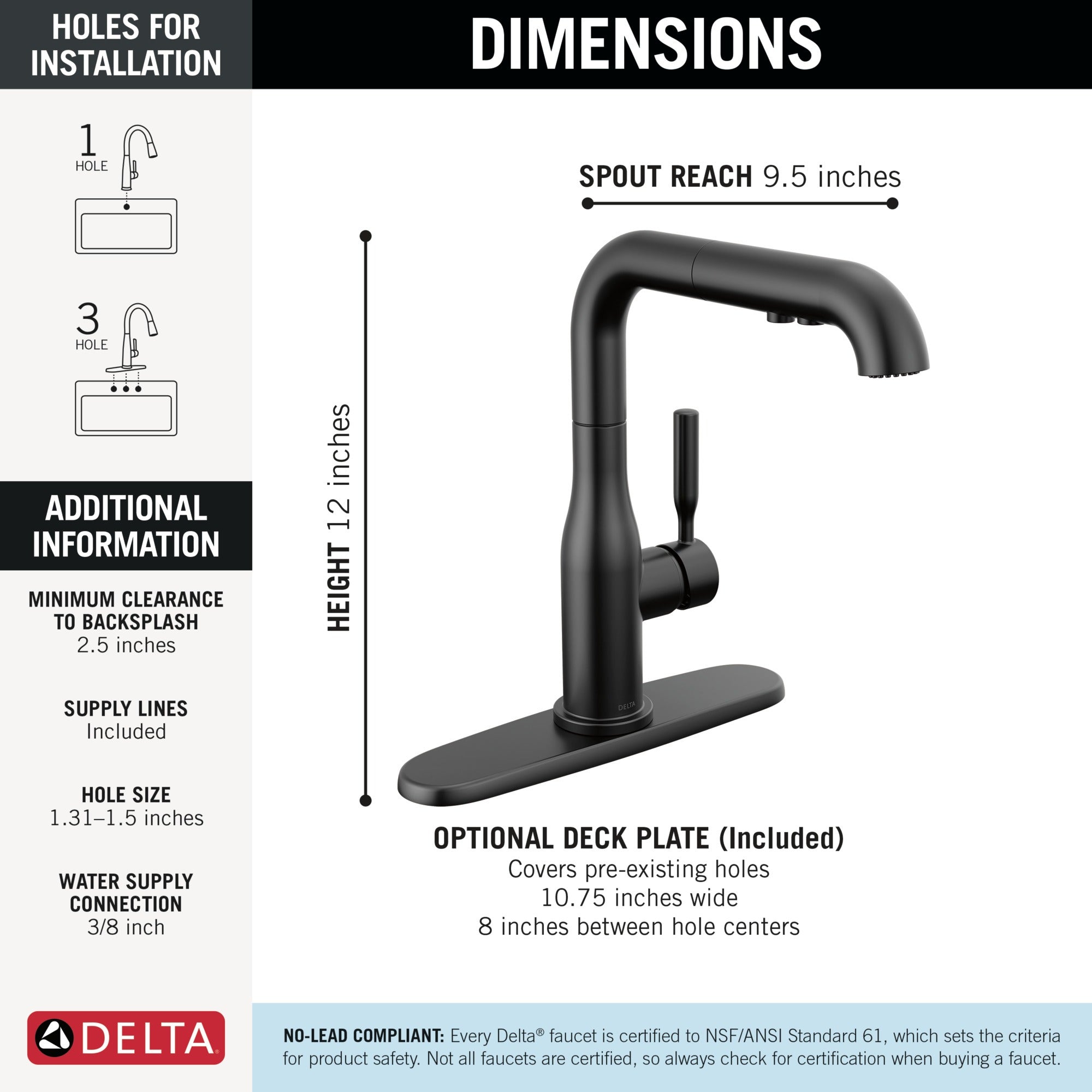 Delta Almari™ Single Handle Pull-Out Kitchen Faucet