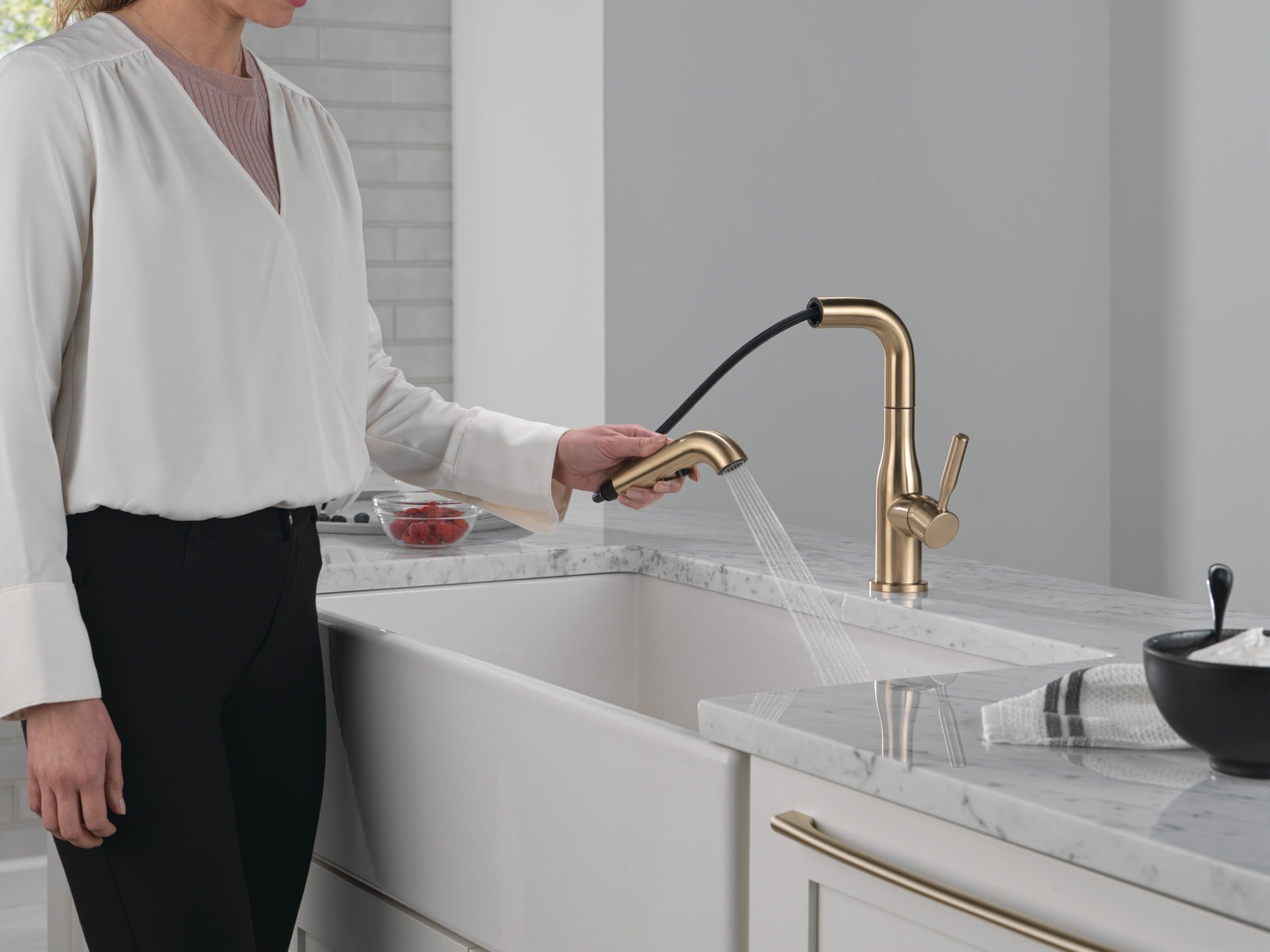 Delta Almari™ Single Handle Pull-Out Kitchen Faucet