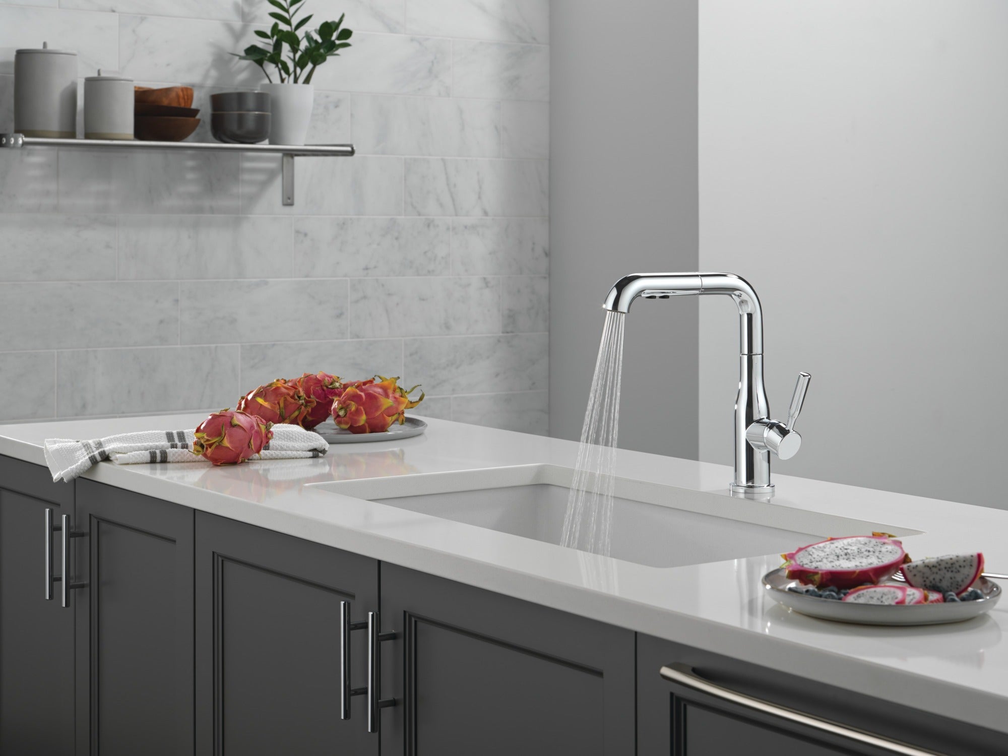 Delta Almari™ Single Handle Pull-Out Kitchen Faucet