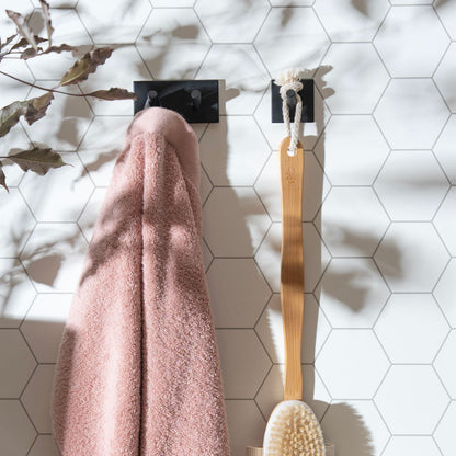 BESLAGSBODEN - Design Double Hook, Self-adhesive