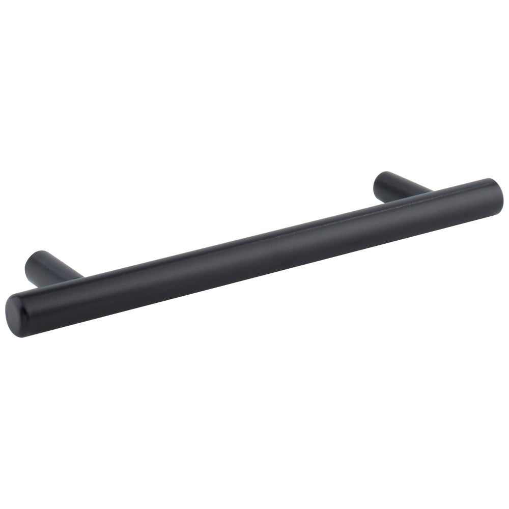 Hardware Resources 96 mm Center-to-Center Hollow Matte Black Stainless Steel Naples Cabinet Bar Pull