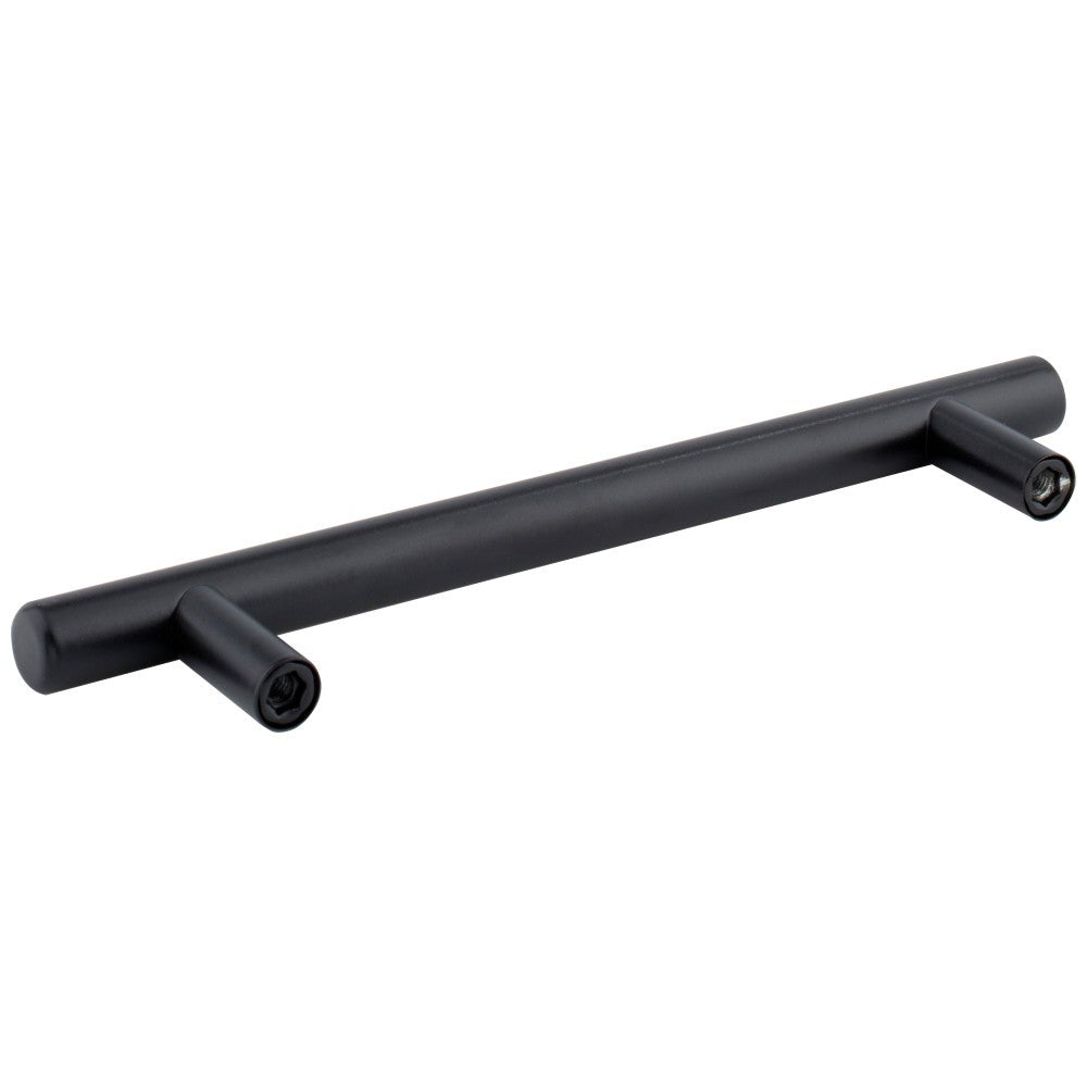 Hardware Resources 96 mm Center-to-Center Hollow Matte Black Stainless Steel Naples Cabinet Bar Pull