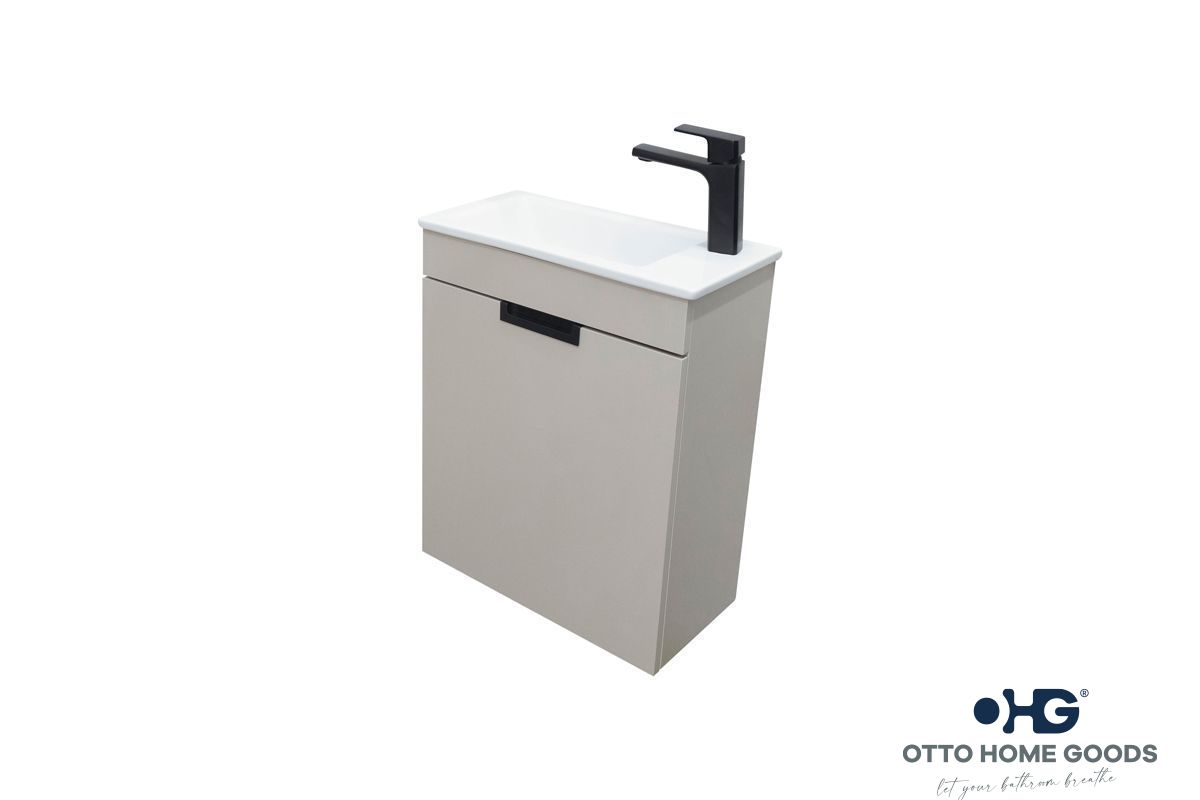 Luca 20" Sand Wall Mount Bathroom Vanity with Integrated Sink