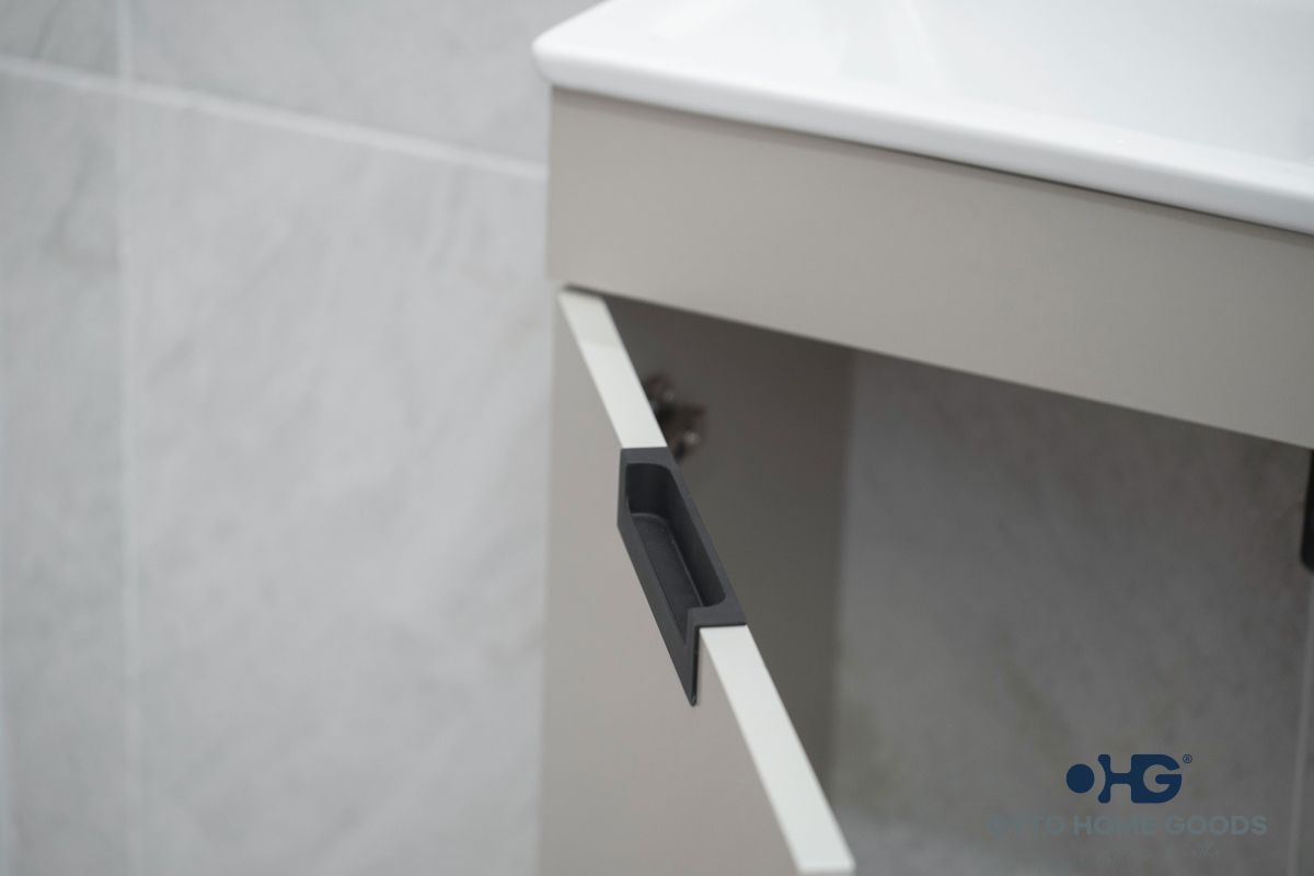 Luca 20" Sand Wall Mount Bathroom Vanity with Integrated Sink
