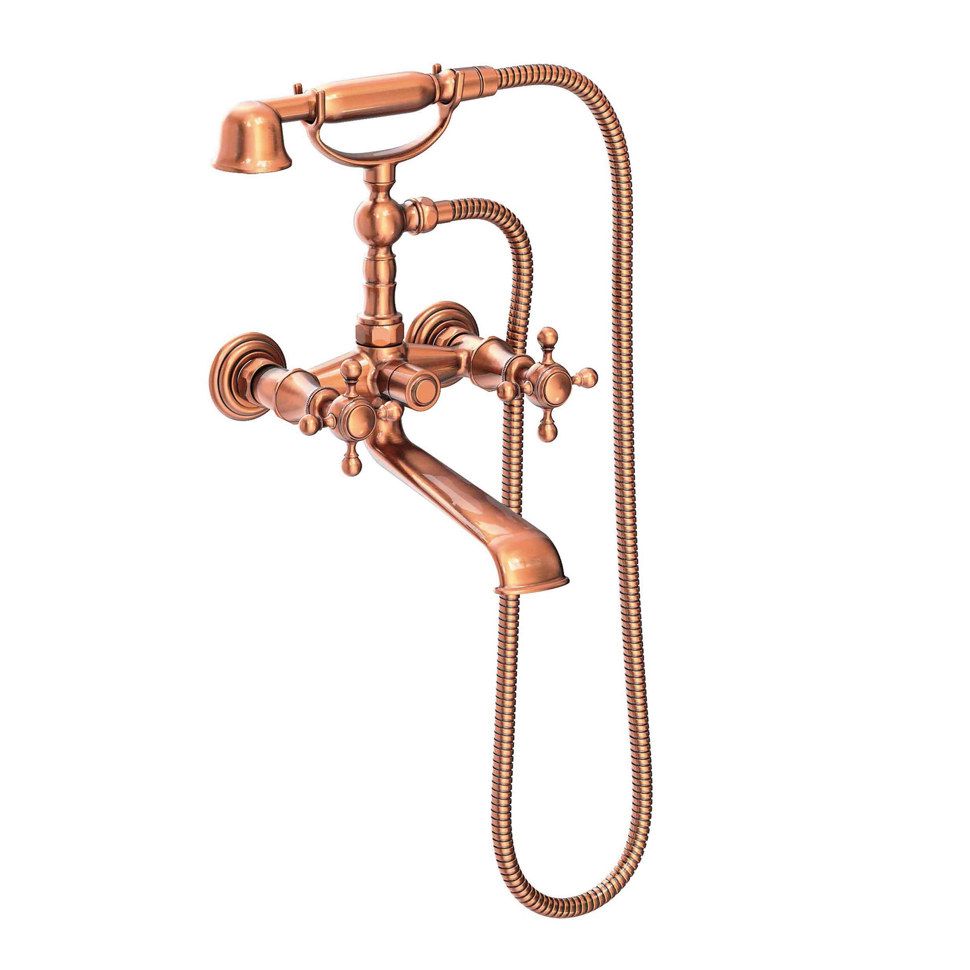Newport Brass Victoria Exposed Tub & Hand Shower Set - Wall Mount