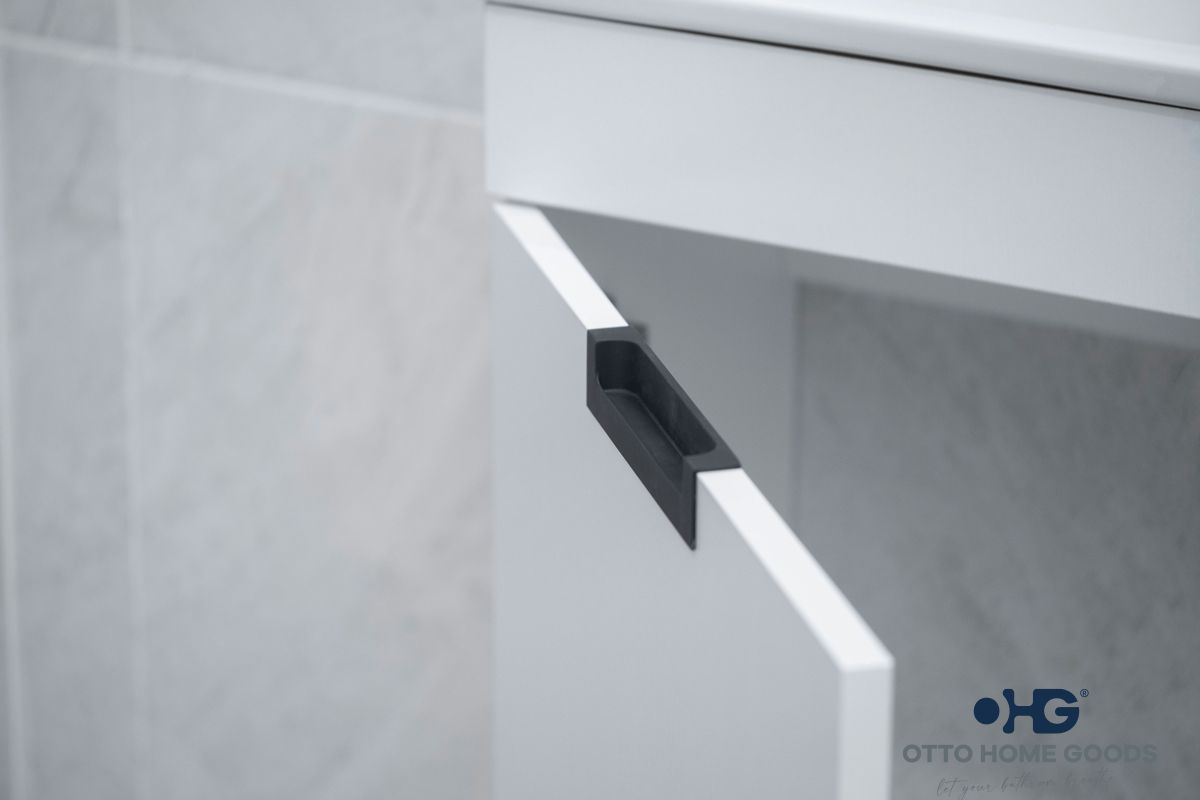 Luca 20" White Wall Mount Bathroom Vanity with Integrated Sink