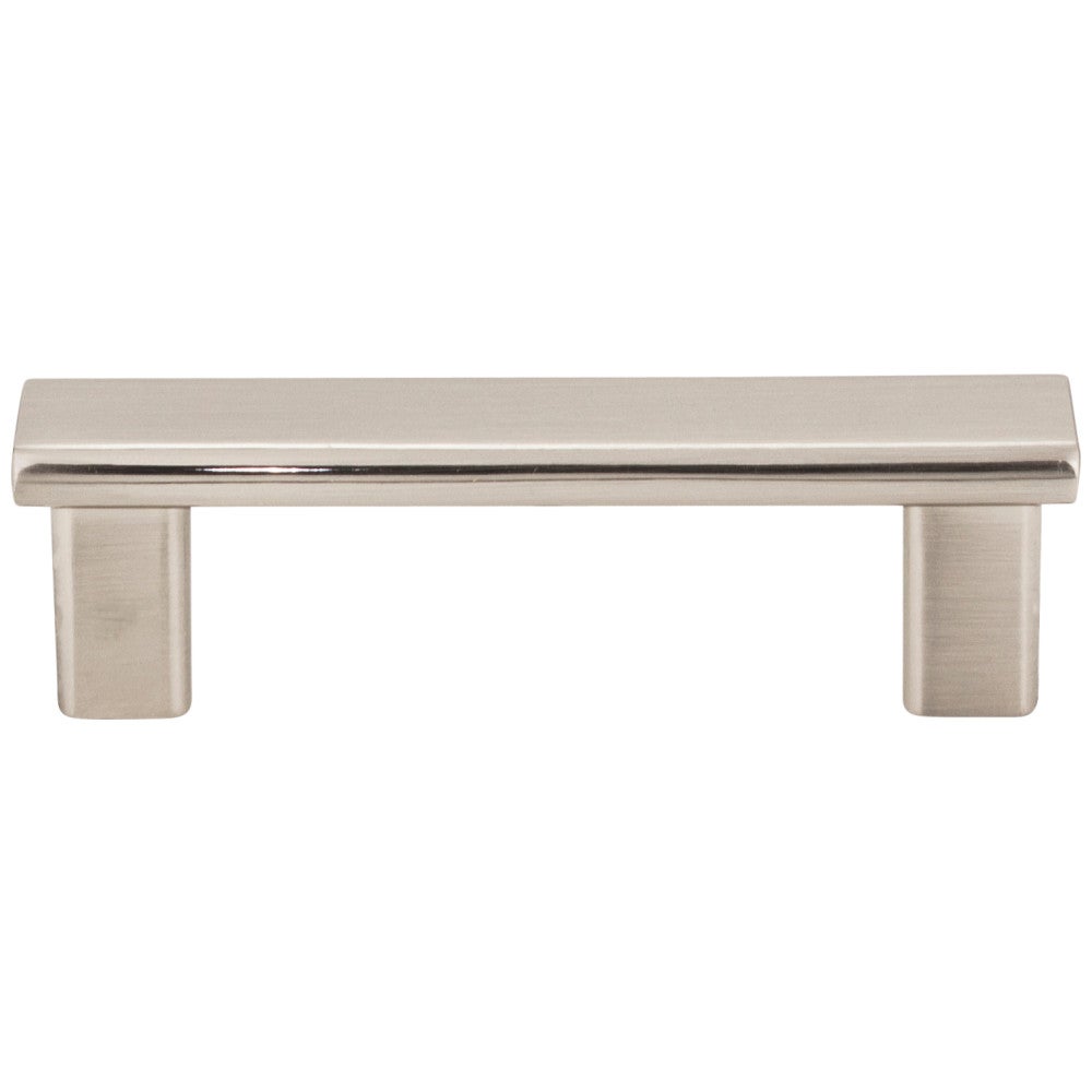 Hardware Resources 3" Center-to-Center Satin Nickel Square Park Cabinet Pull