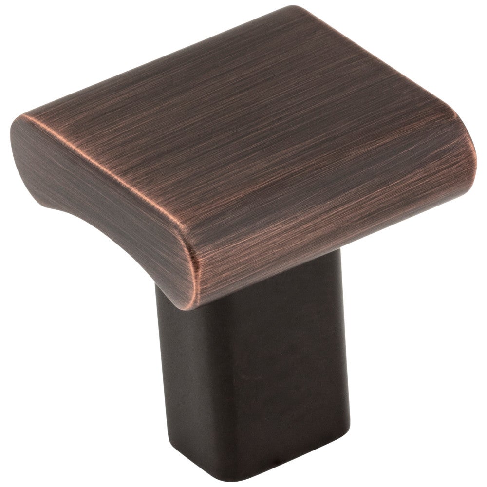 Hardware Resources 1" Overall Length Satin Nickel Square Park Cabinet Knob