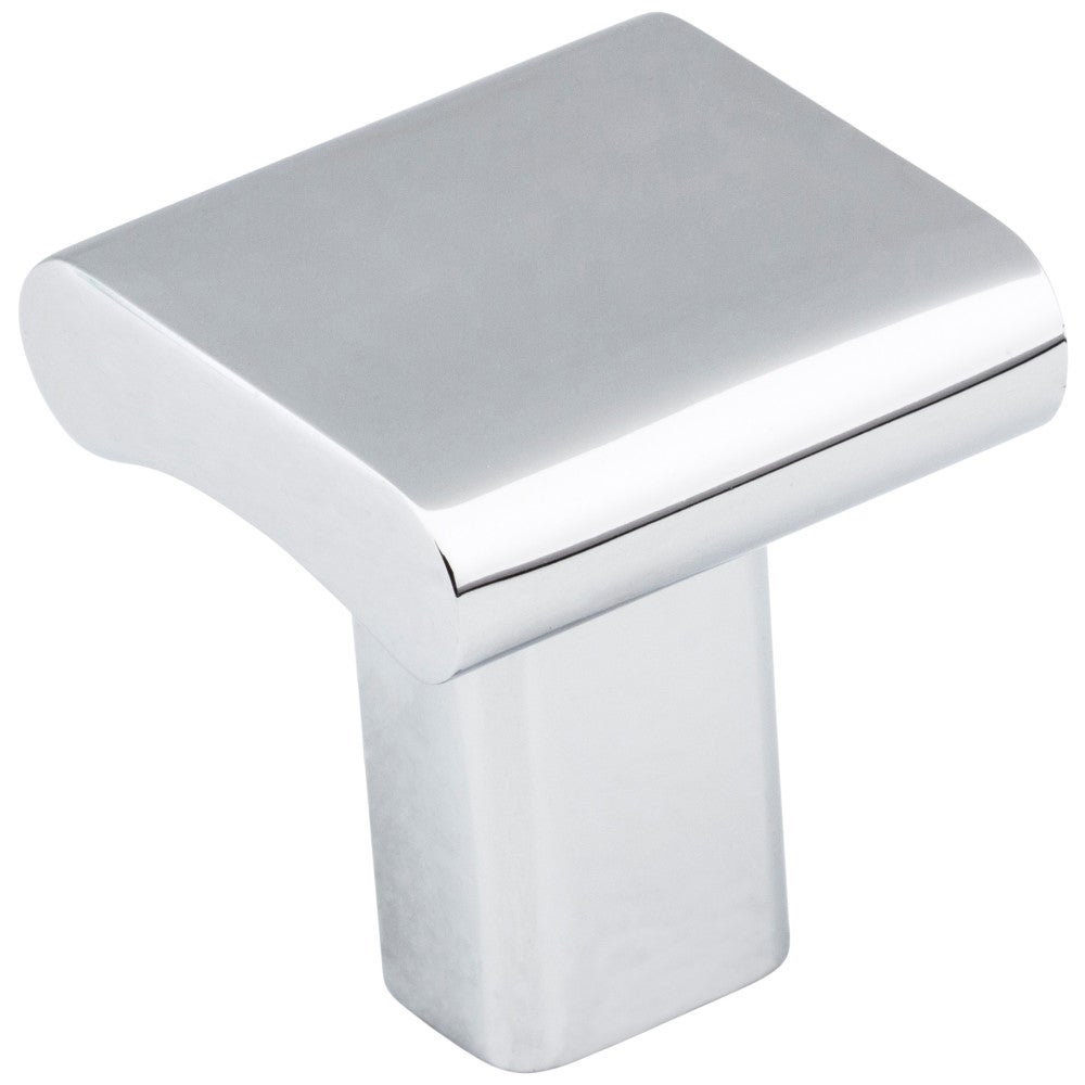 Hardware Resources 1" Overall Length Satin Nickel Square Park Cabinet Knob
