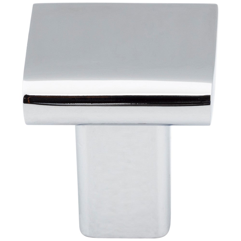 Hardware Resources 1" Overall Length Satin Nickel Square Park Cabinet Knob