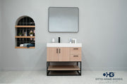 Solana Natural Oak 36" Bathroom Cabinet