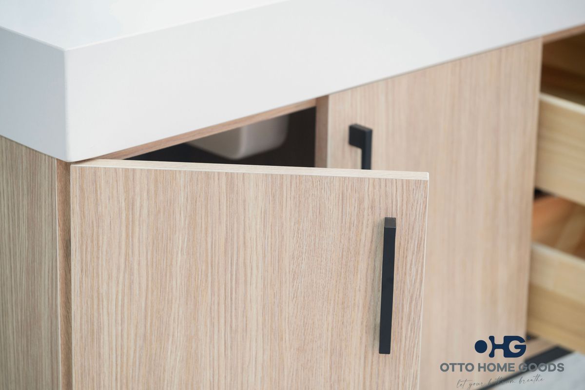 Solana Natural Oak 36" Bathroom Cabinet