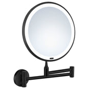 BESLAGSBODEN -Make-up Mirror. Black. Wall mounted LED Light. X7.