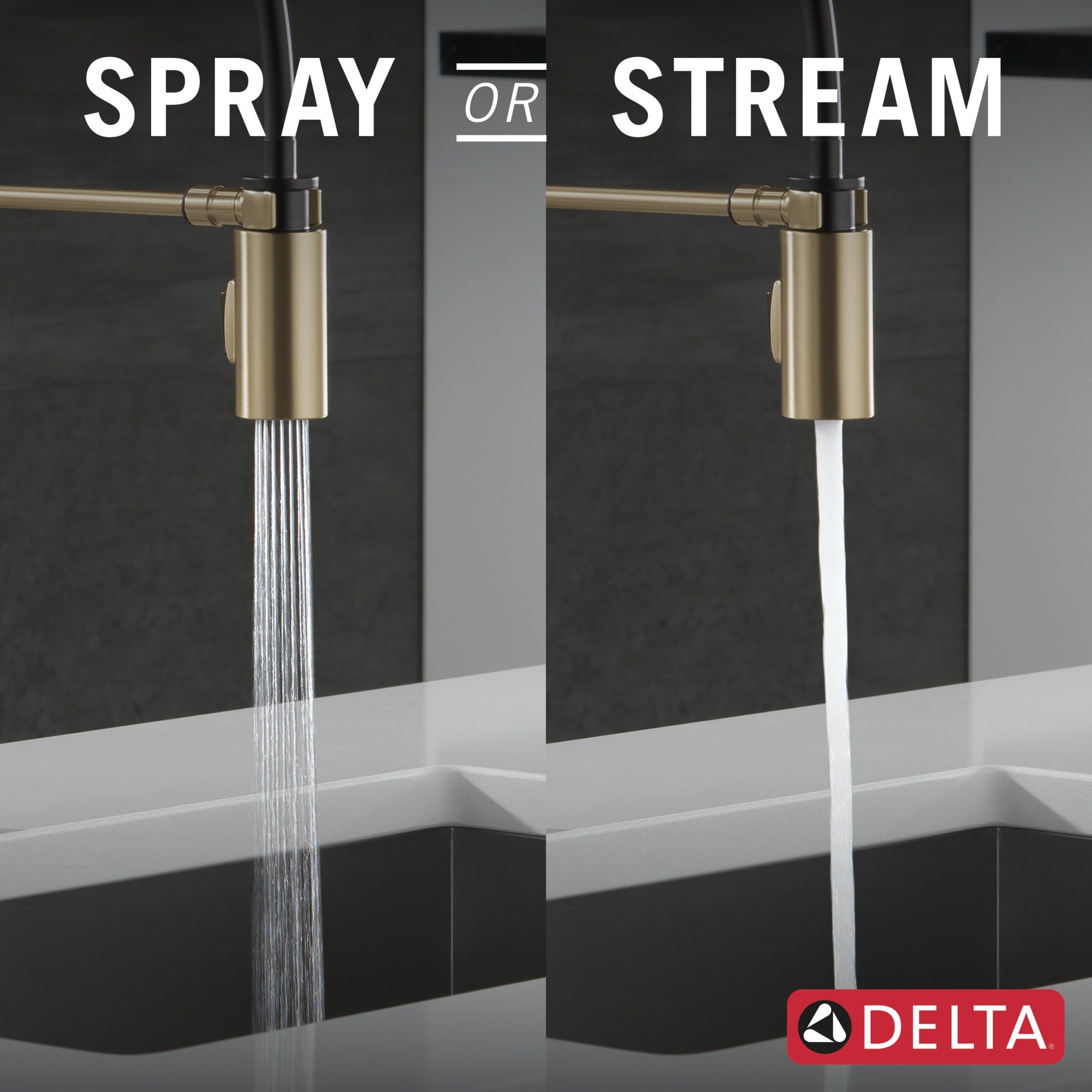 Delta Antoni® Single-Handle Pull-Down Spring Kitchen Faucet