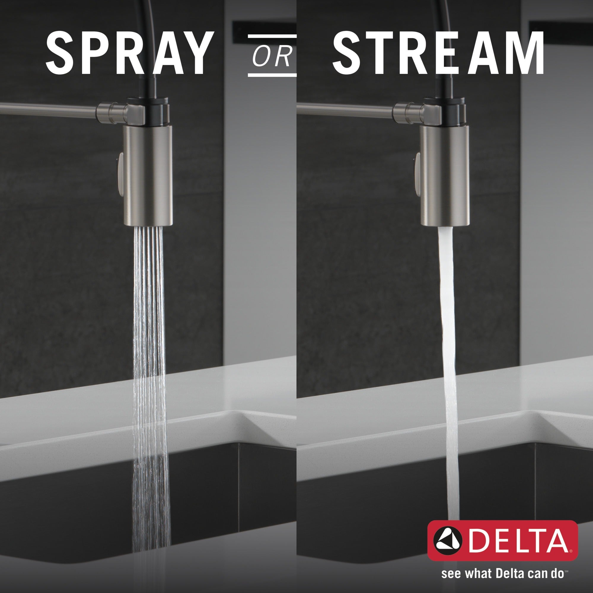 Delta Antoni® Single-Handle Pull-Down Spring Kitchen Faucet