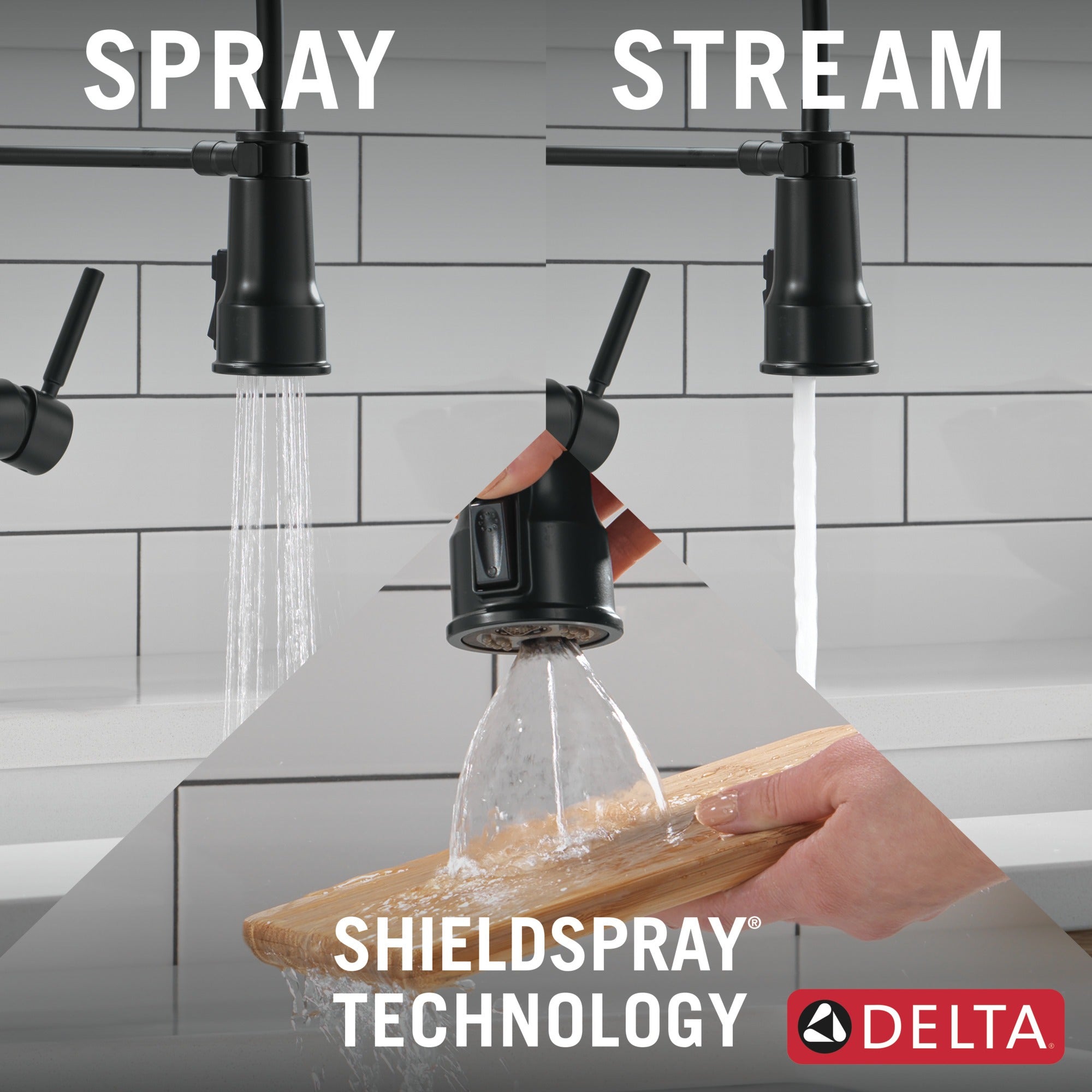 Delta Theodora® Single-Handle Pull-Down Spring Kitchen Faucet