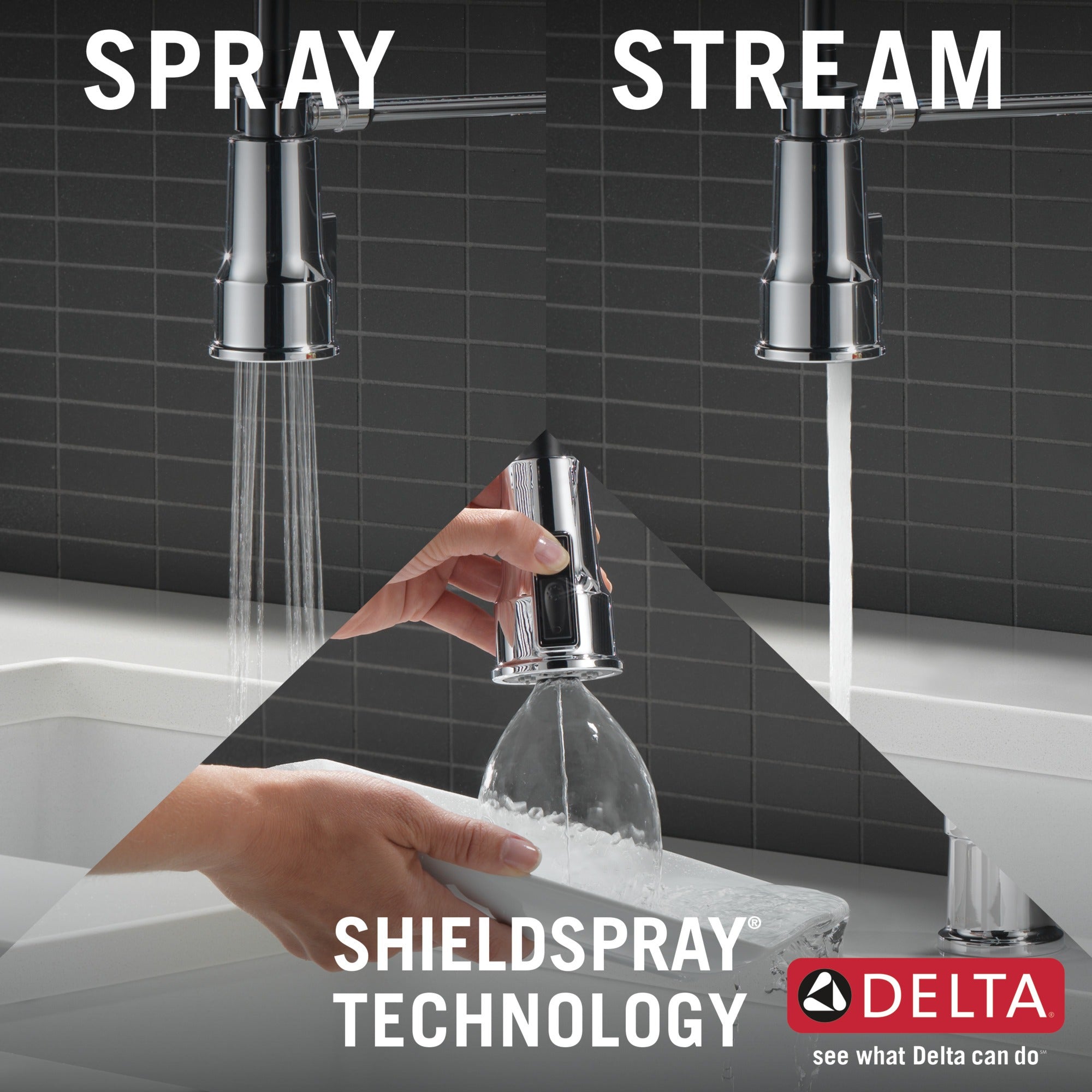 Delta Theodora® Single-Handle Pull-Down Spring Kitchen Faucet