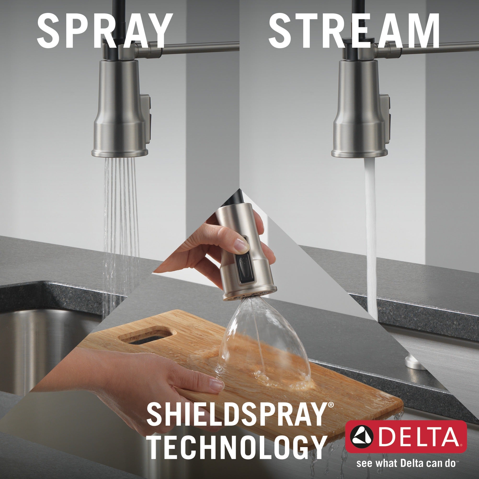 Delta Theodora® Single-Handle Pull-Down Spring Kitchen Faucet