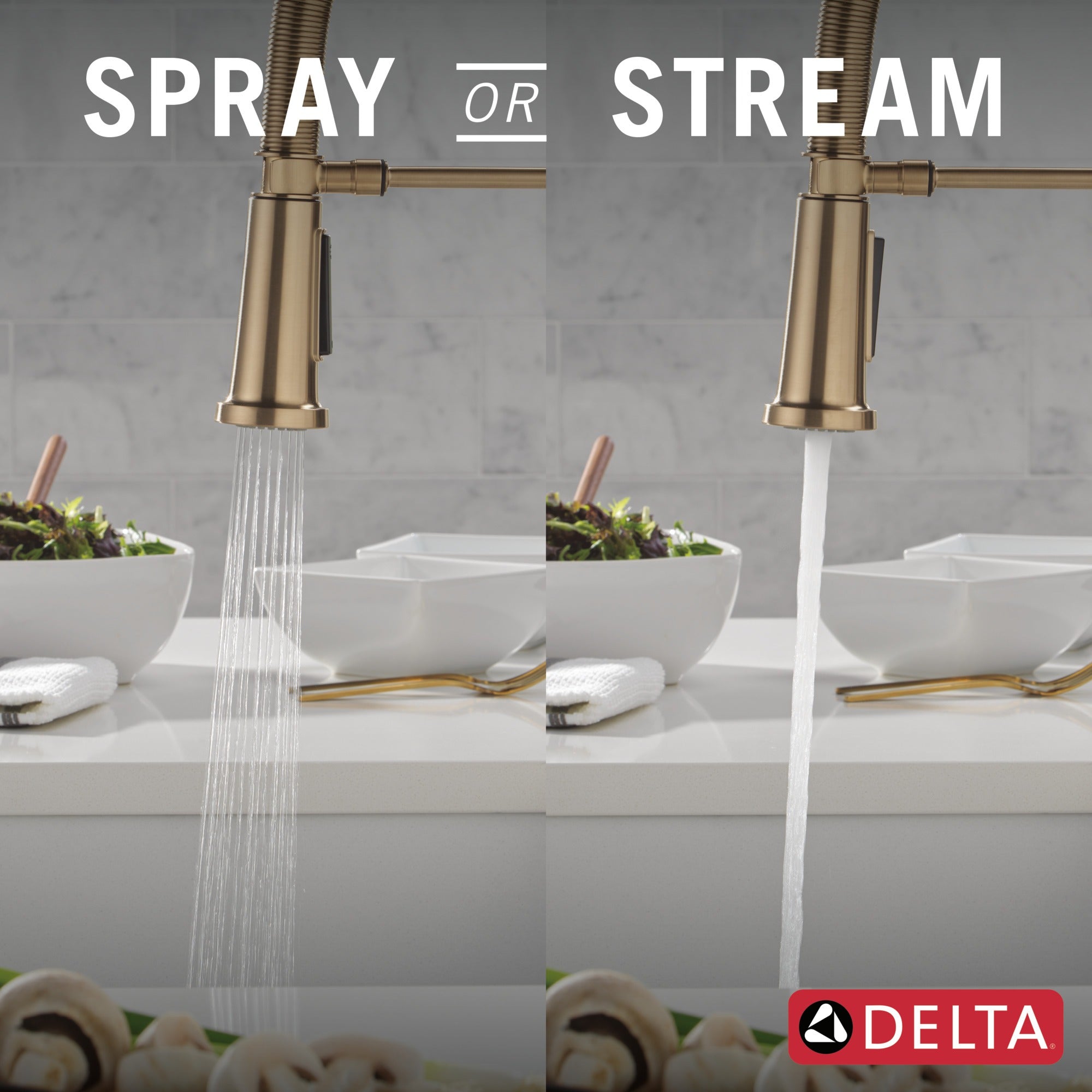 Delta Rhett® Single Handle Pull-Down Spring Kitchen Faucet