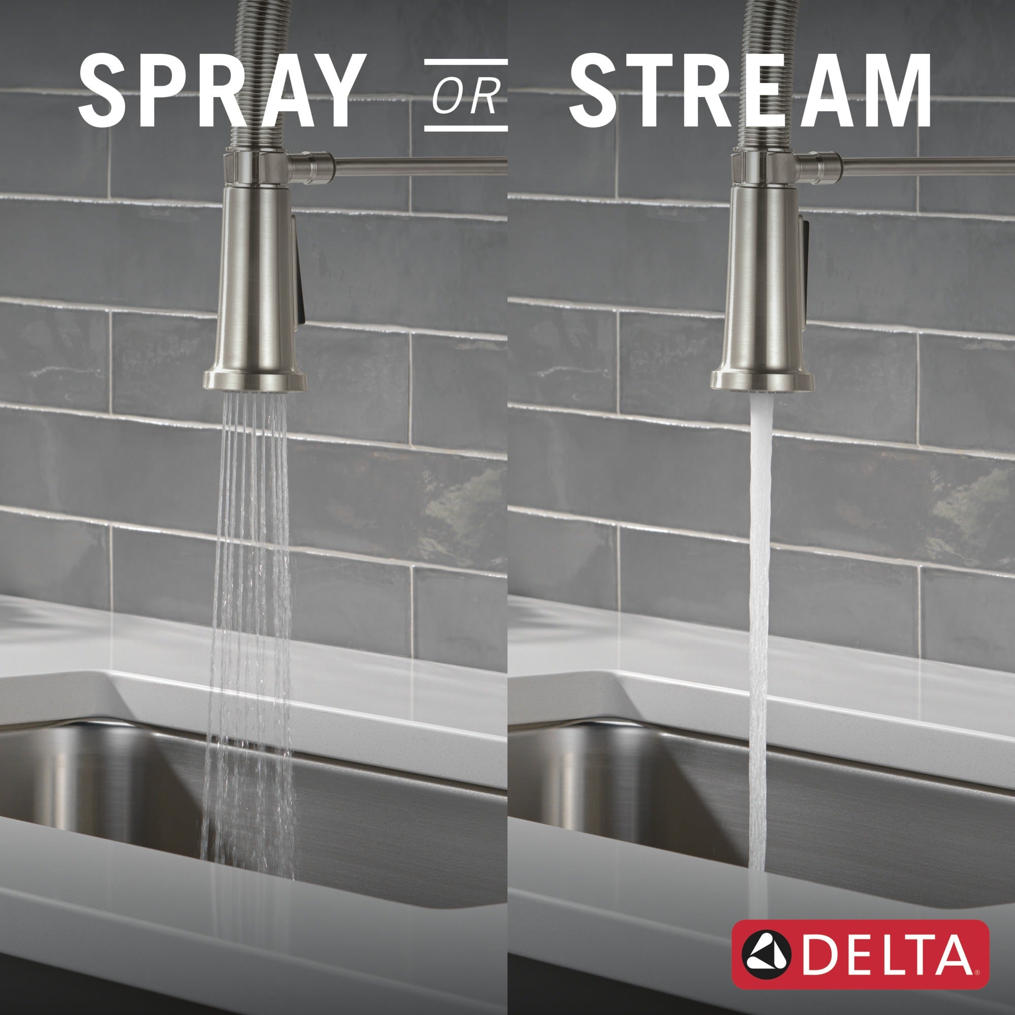 Delta Rhett® Single Handle Pull-Down Kitchen Faucet With Spring Spout