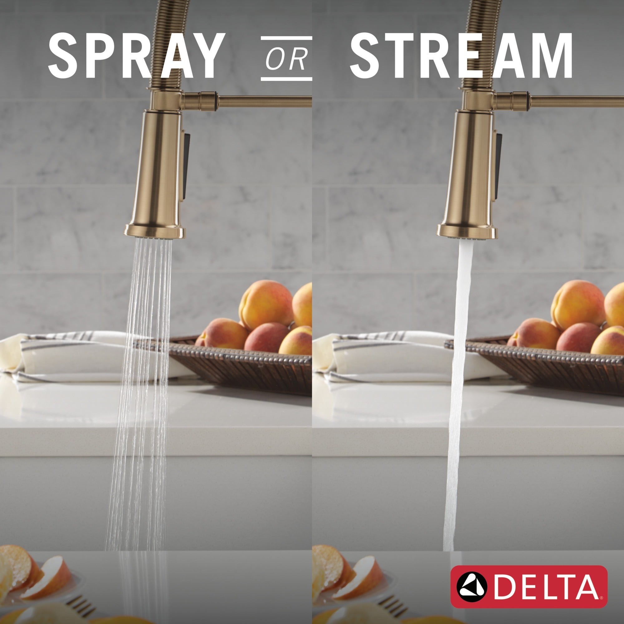 Delta Ermelo® Single Handle Pull-Down Spring Kitchen Faucet