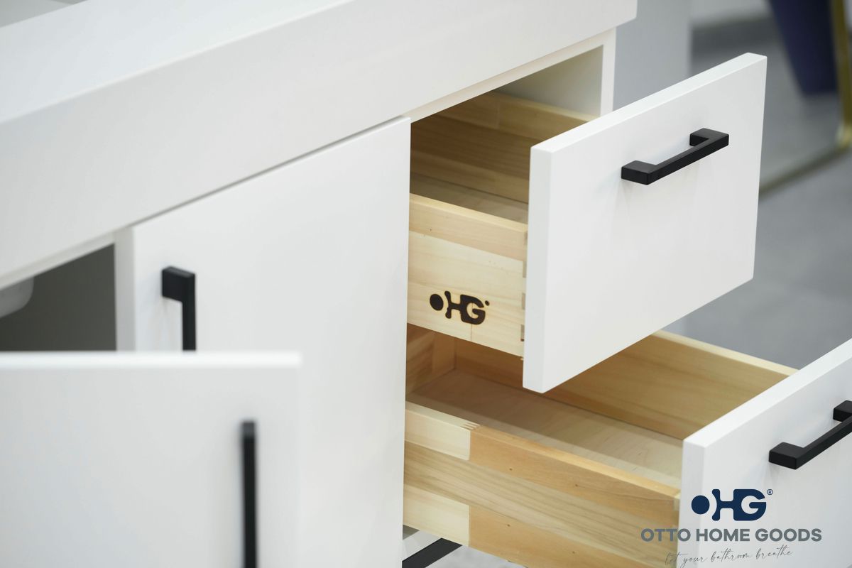 Solana White 48" Bathroom Cabinet