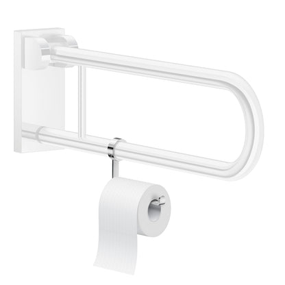 Living Toilet Roll Holder For Grab Bar Chromed