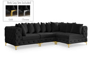 Tremblay 109" Velvet Upholstered 4pc. Modular Sectional