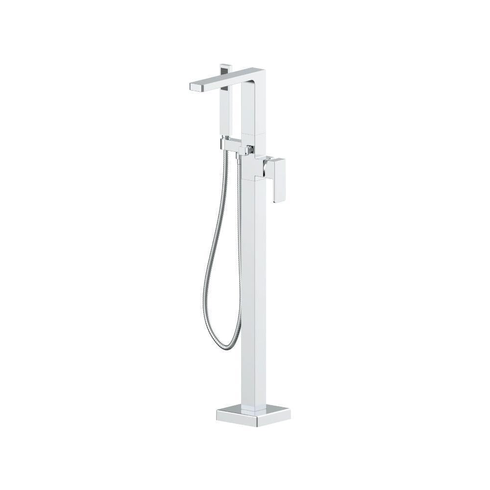 Flusso 196.1165 Freestanding Floor Mount Bathtub/Tub Filler With Hand Shower