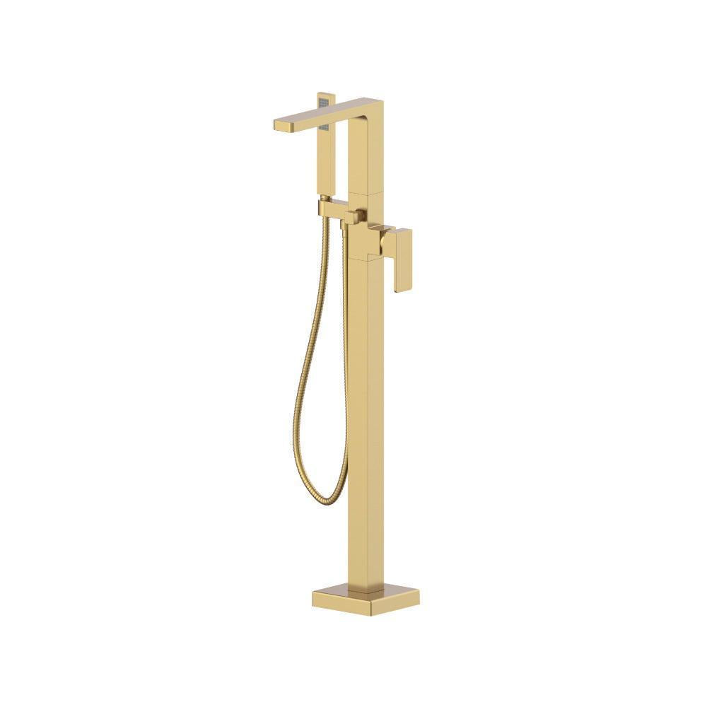 Flusso 196.1165 Freestanding Floor Mount Bathtub/Tub Filler With Hand Shower