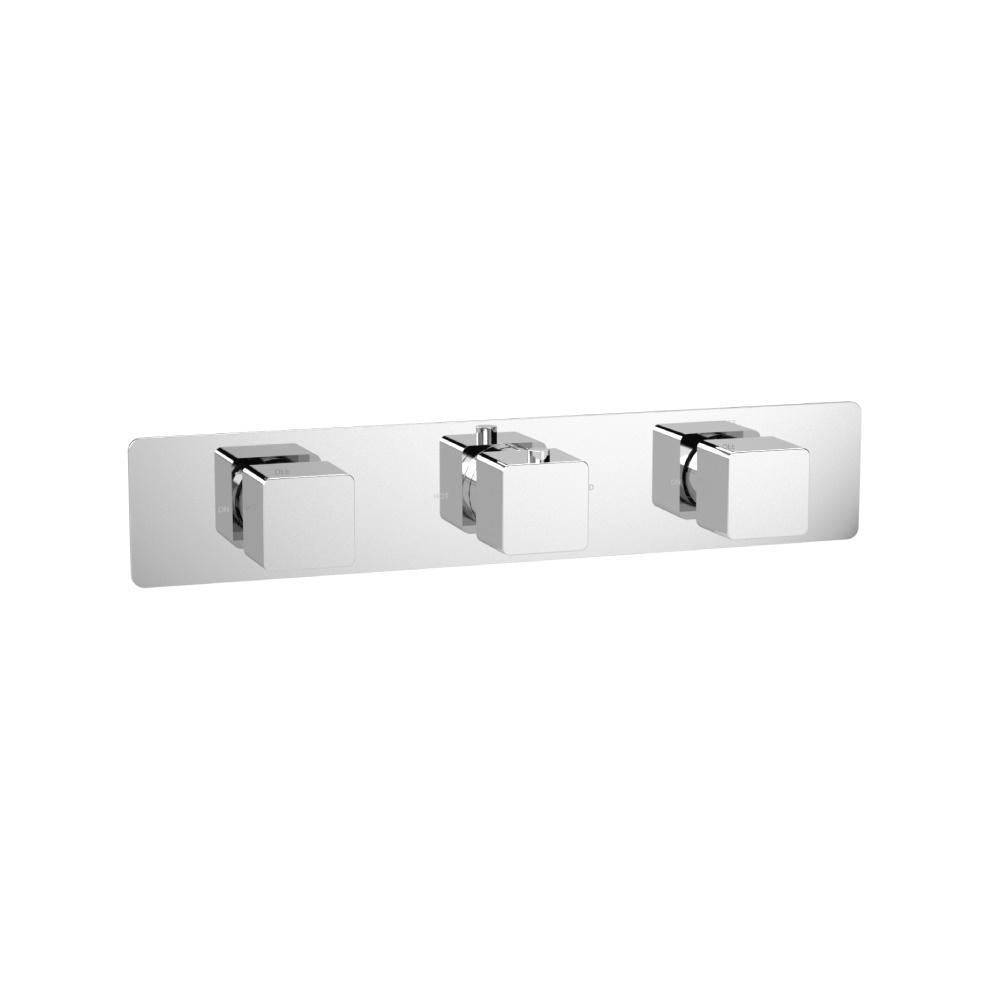 Flusso 196.2715T Trim For Horizontal Thermostatic Valve with 2 Volume Controls