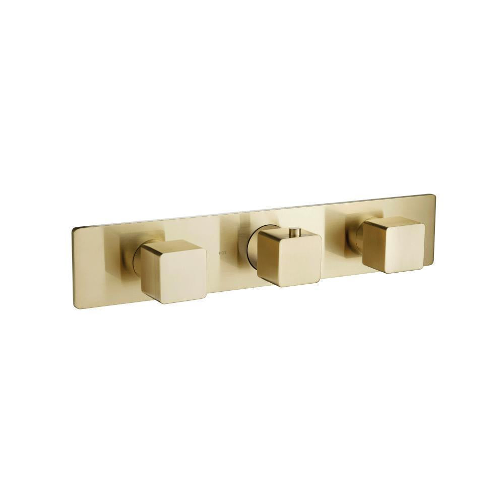 Flusso 196.2715T Trim For Horizontal Thermostatic Valve with 2 Volume Controls