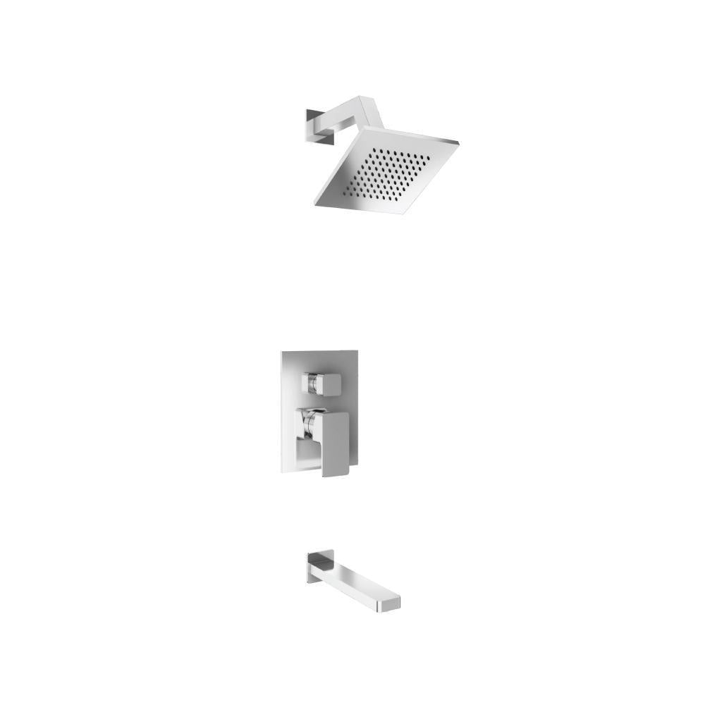 Flusso 196.3200 Two Output Shower Set With Shower Head And Tub Spout