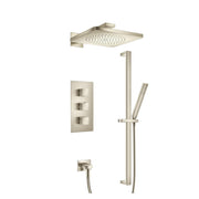 Flusso 196.7200 Two Output Shower Set With Shower Head, Hand Held And Slide Bar